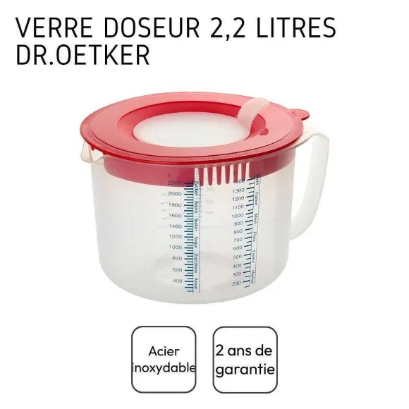 Best Sale RETIF Verre Doseur 2,2 Litres Dr.Oetker Baker Edition