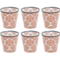 Sale RETIF Verre Eau Motifs Imany (Lot De 6)