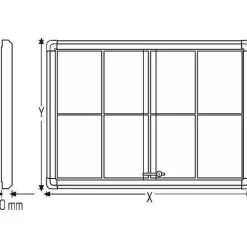 Cheap RETIF Vitrine Fond M Tal Magn Tique Double-Ouverture 27 A4