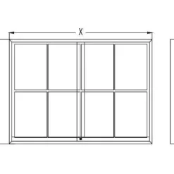 Shop RETIF Vitrine Midi Fond M Tal Magn Tique Portes Coulissantes Coins Carr S9 A4