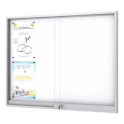Hot RETIF Vitrine Midi Fond M Tal Magn Tique Portes Coulissantes Coins Carr S8 A4