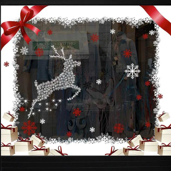 Outlet RETIF Vitrophanie N Ud Et Ruban Cadeau Gauche - 70 X 100 Cm