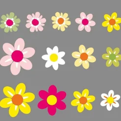 Flash Sale RETIF Vitrophanie Petites Fleurs Multicolores D Couper - 50 X 70 Cm